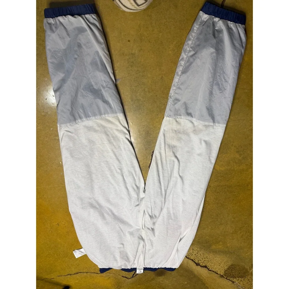 Vtg Nike Men's Blue Nylon Track Pants Warm Up Windbreaker Training XL‎ - Picture 9 of 12